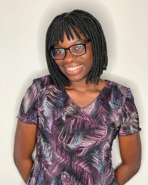 Chic Braided Bob with Fringes