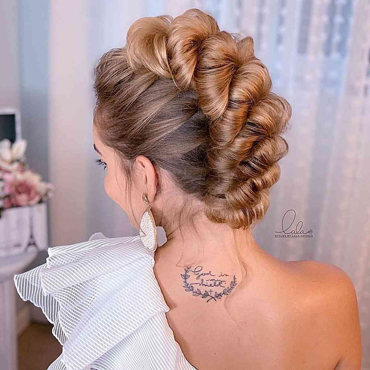 Chic Braided Mohawk Updo