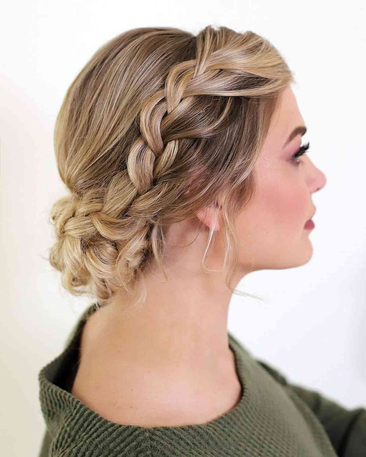 Chic braided updo formal updos effortless