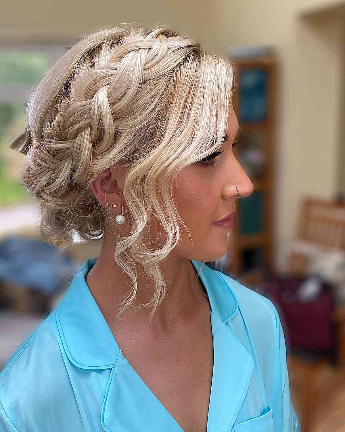 Chic Braids for Short Hair with Bangs