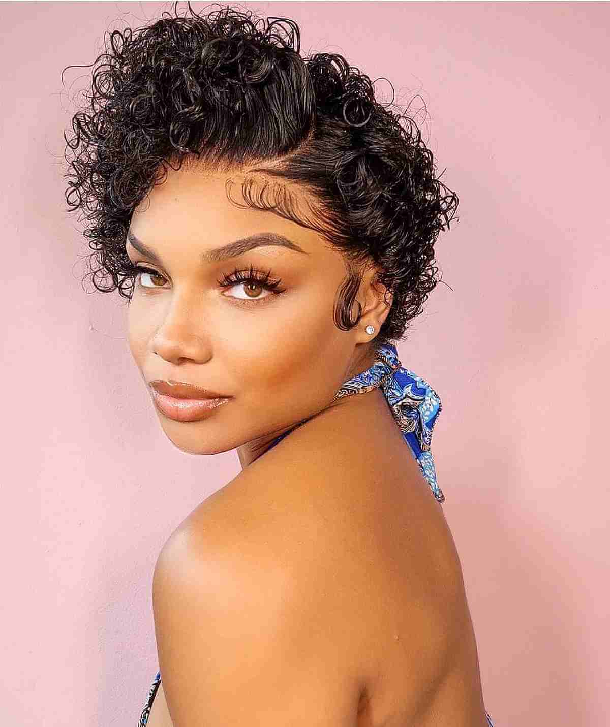 Chic Curly Pixie Hair Weave