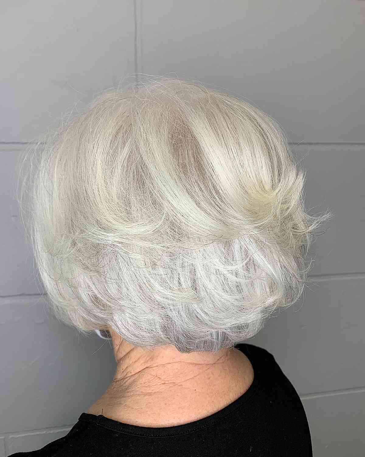 Chic Feathered Bob for Thinning Hair for seventy-year-olds