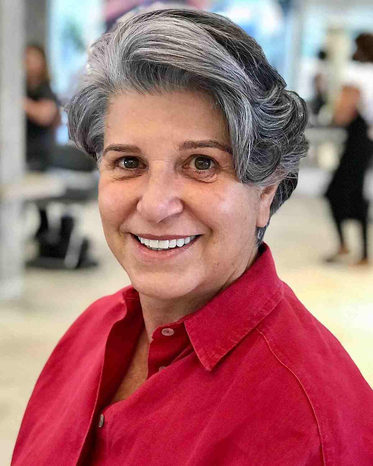 Chic Grey Lixie with Textured Layers