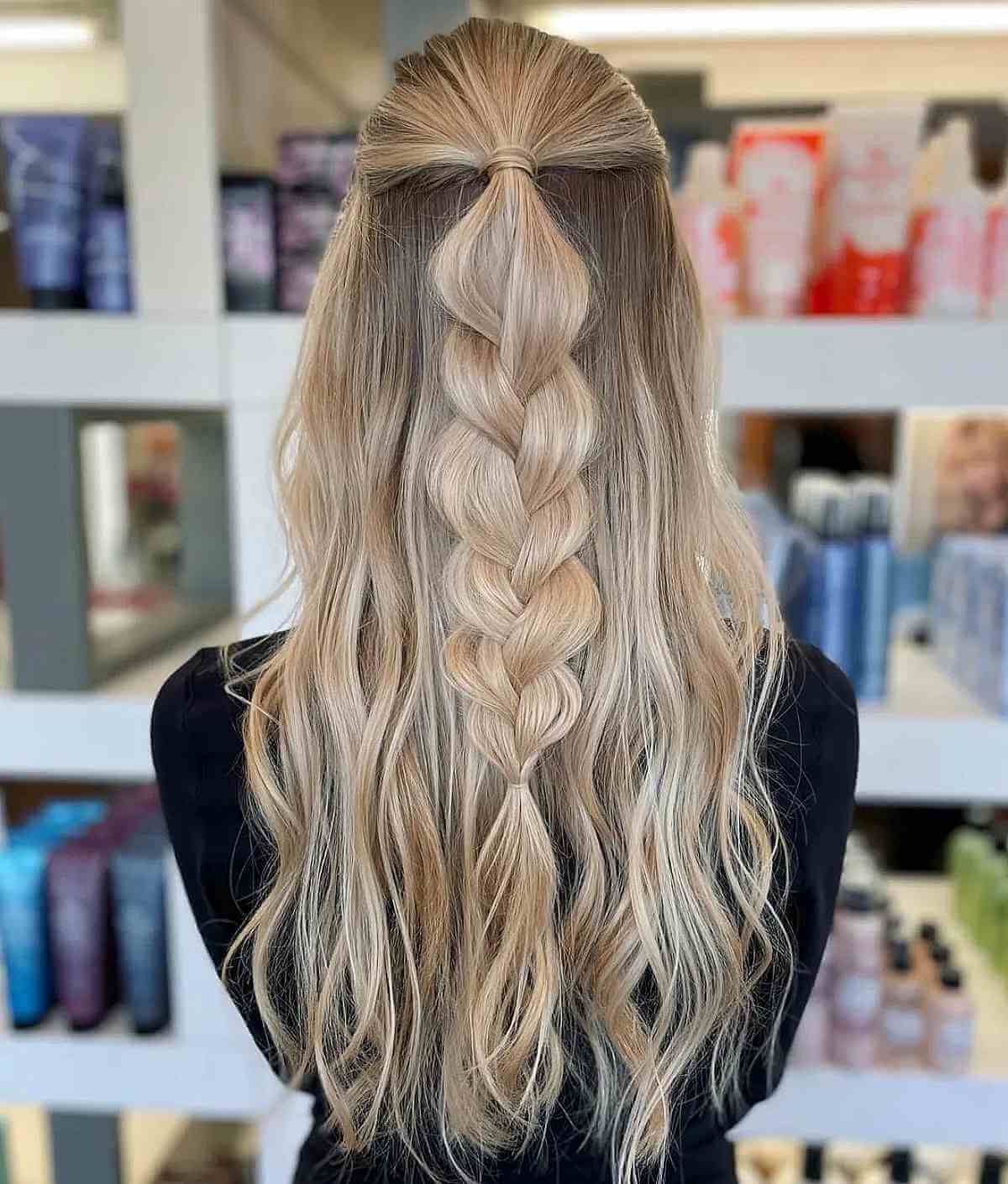 Chic Half Up Bohemian Braid