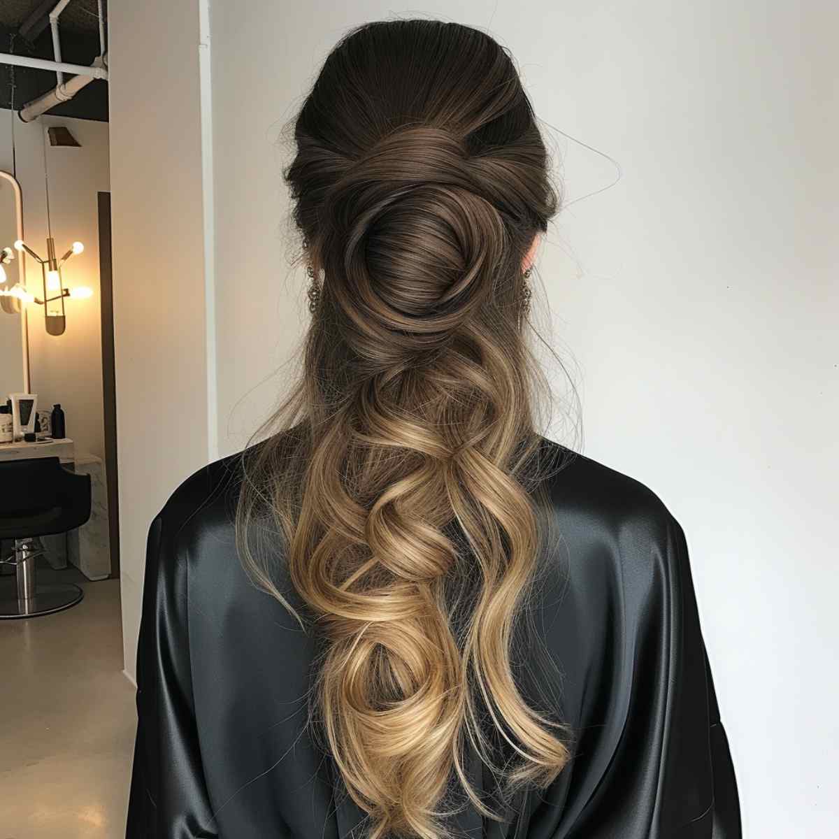 Chic Half Up Look hairstyle
