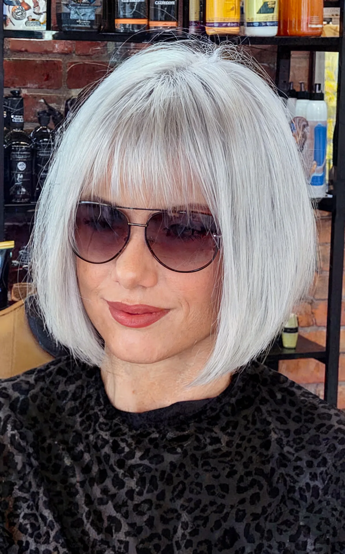 Winter-Inspired Chic Icy Platinum Blonde Hairstyle