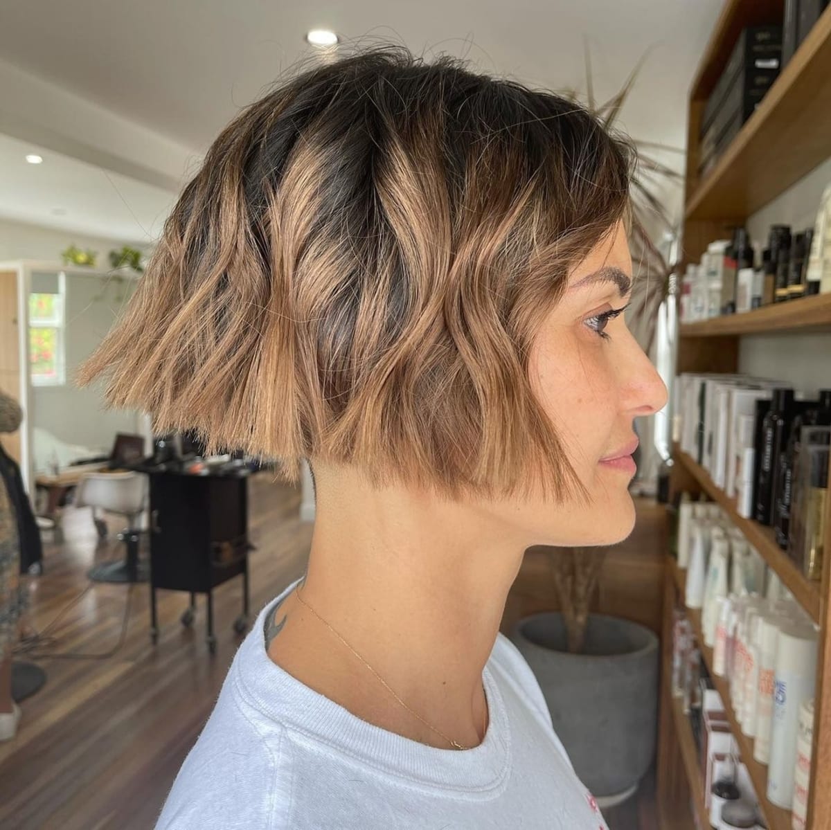 Chic Jaw-Length Short Sassy Hairstyle