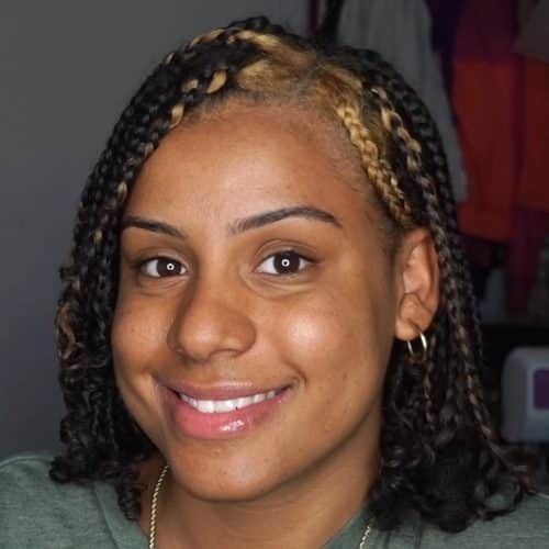 Chic medium micro braids for women