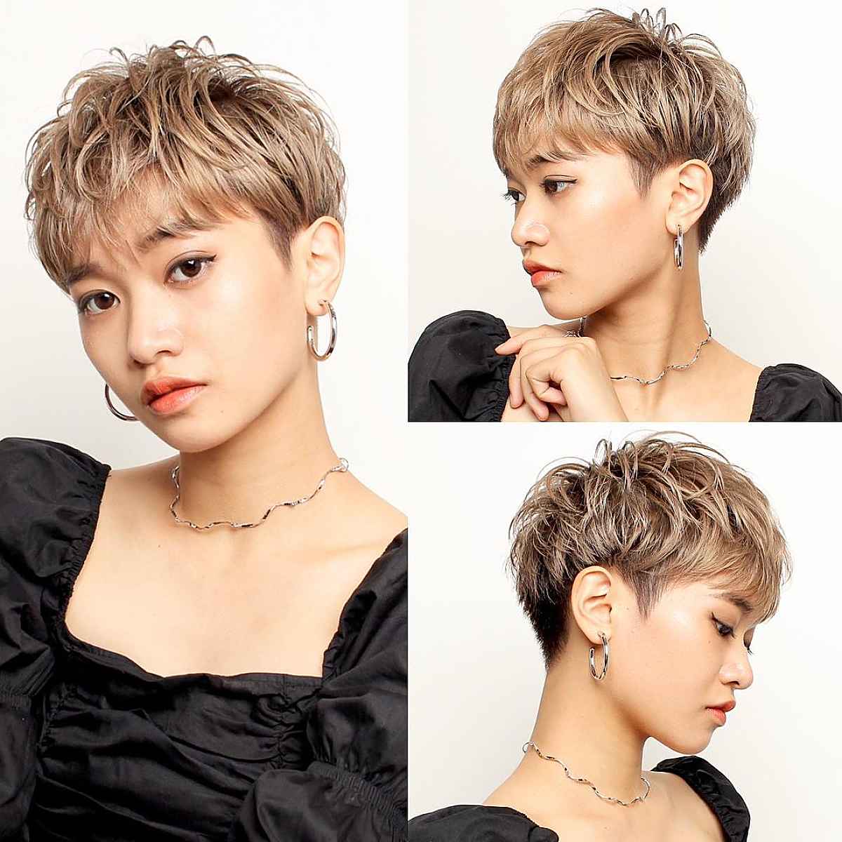 Chic Messy Textured Pixie for Fine Hair