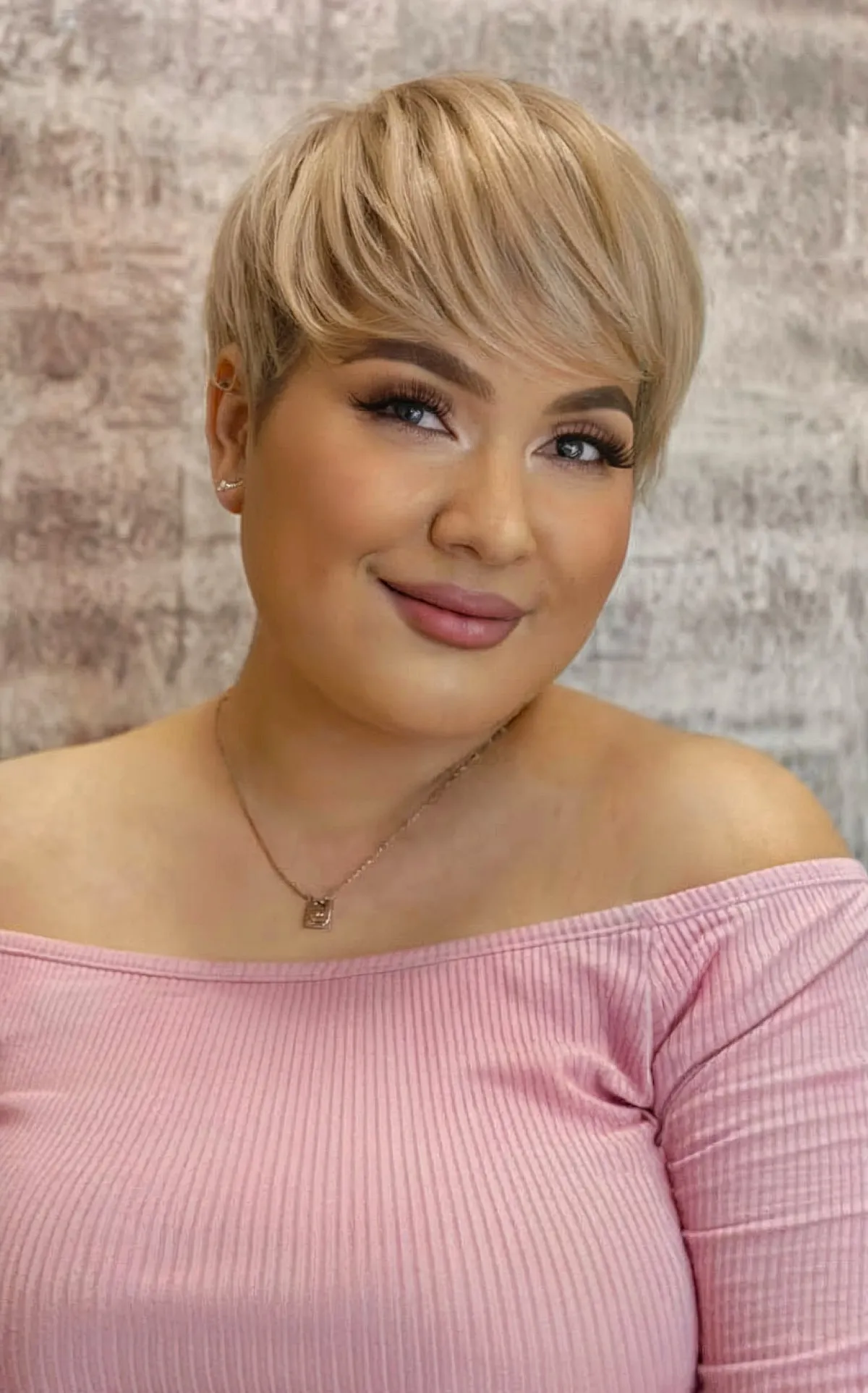 Chic Pixie Crop with Full Bangs