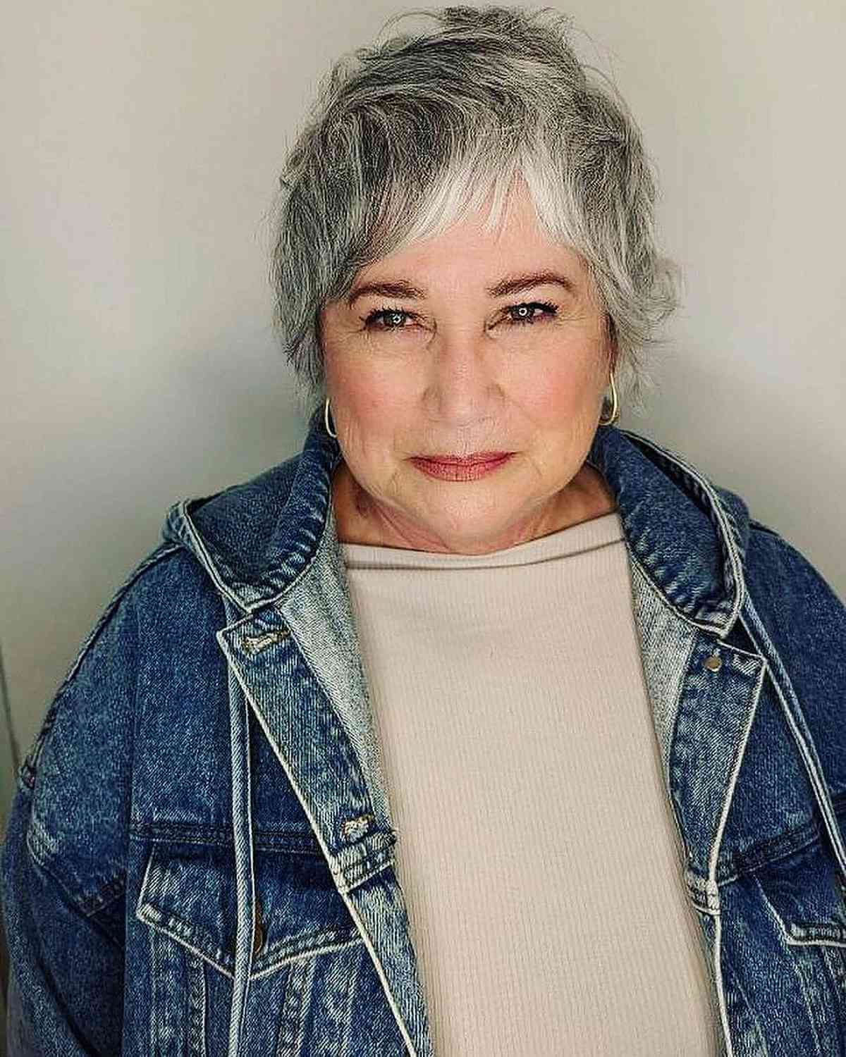 Chic Pixie Shag Featuring Asymmetrical Bangs