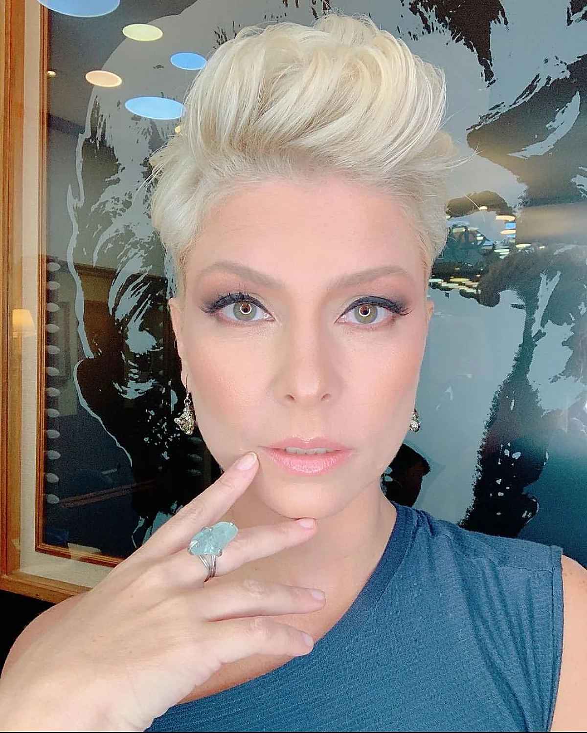 Chic Pixie with a Pompadour Twist