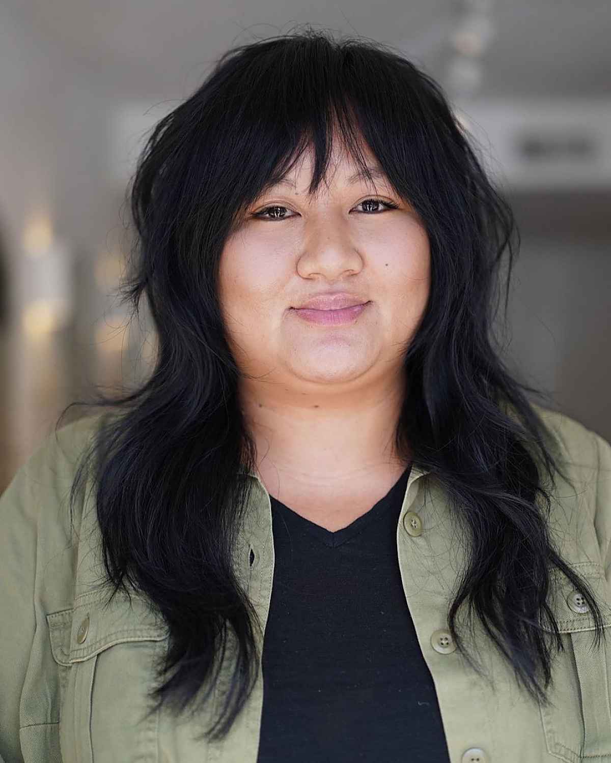 rock and roll wispy bangs for long hair