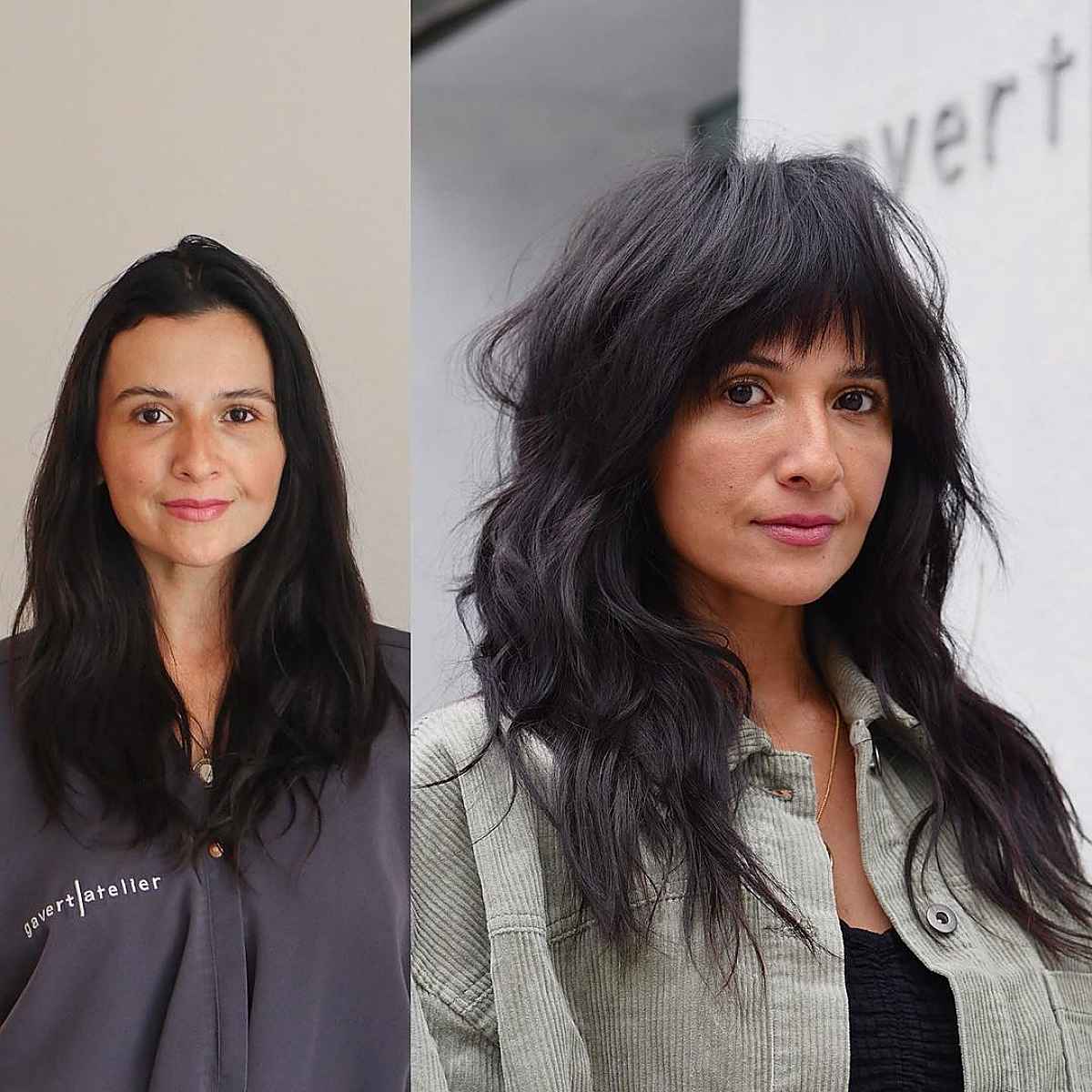 Chic Shag Haircut Featuring Short Bangs