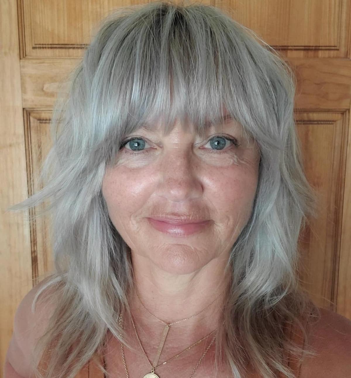 Chic Shag Haircut for Mature Women