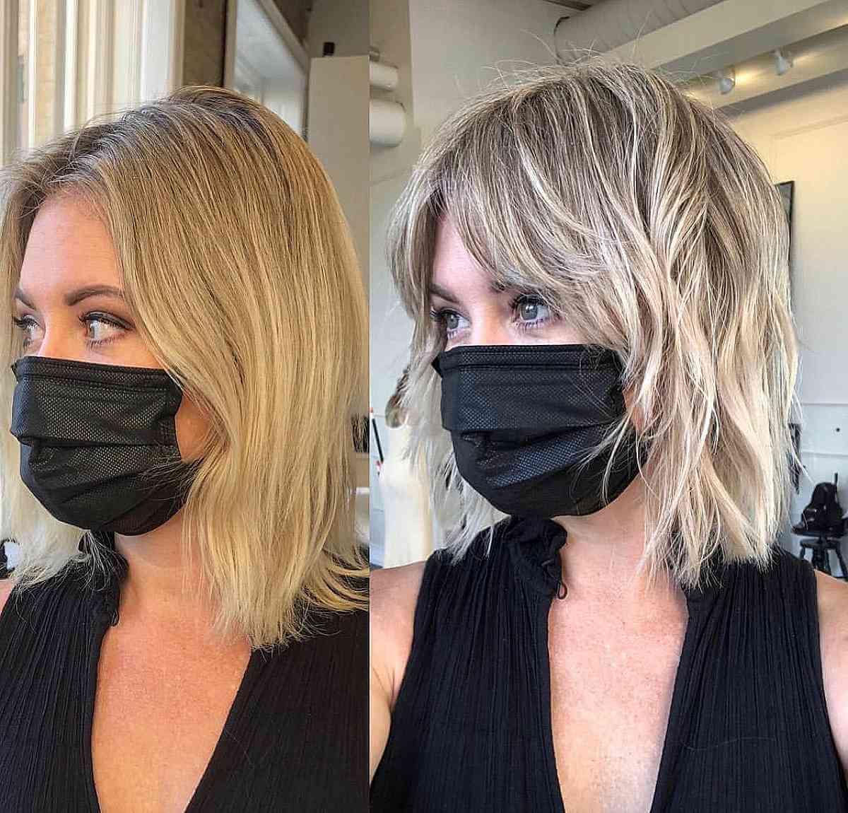 Chic Shaggy Mullet Bob for Short Hair