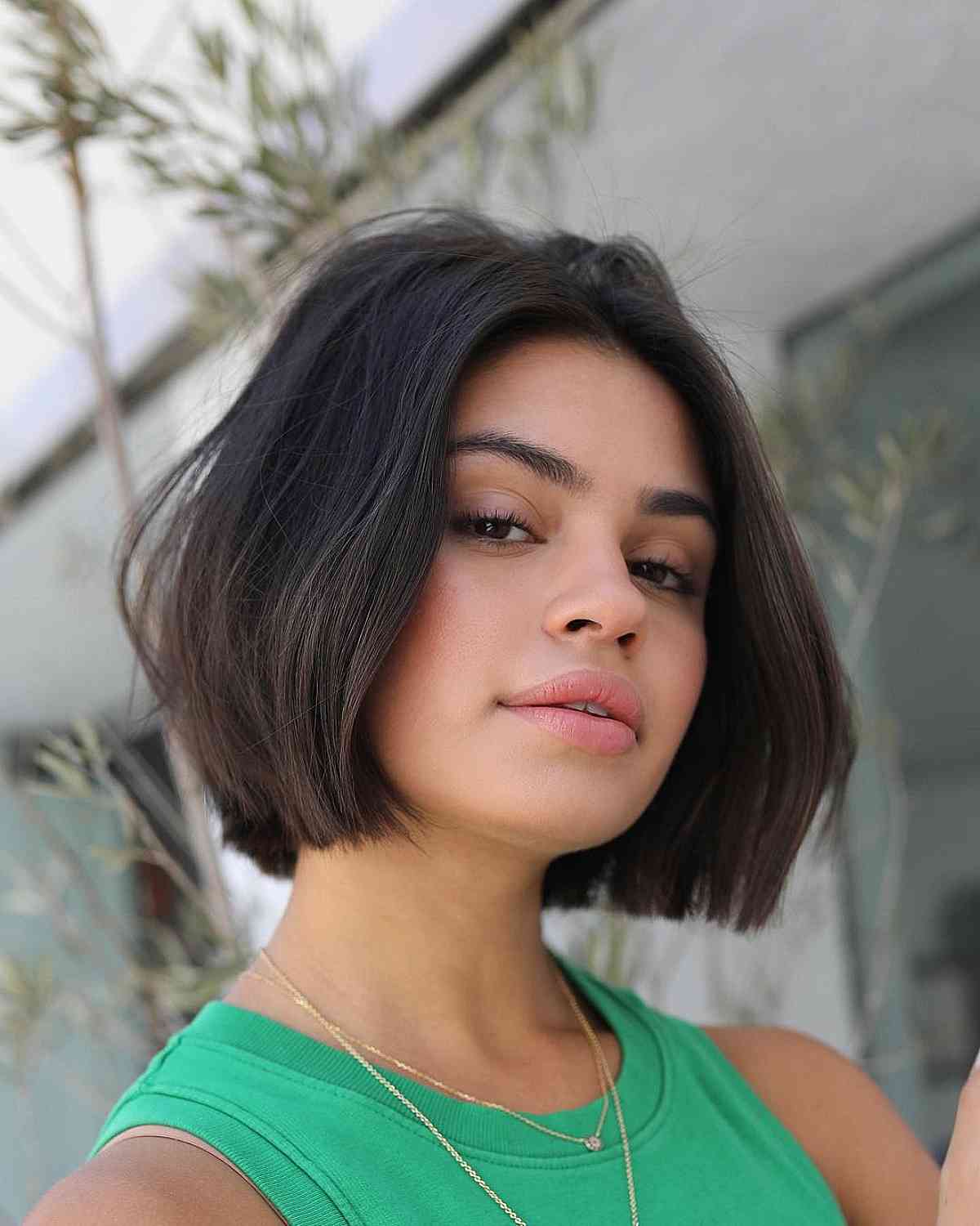 Chic Chin-Length Short Blunt Bob
