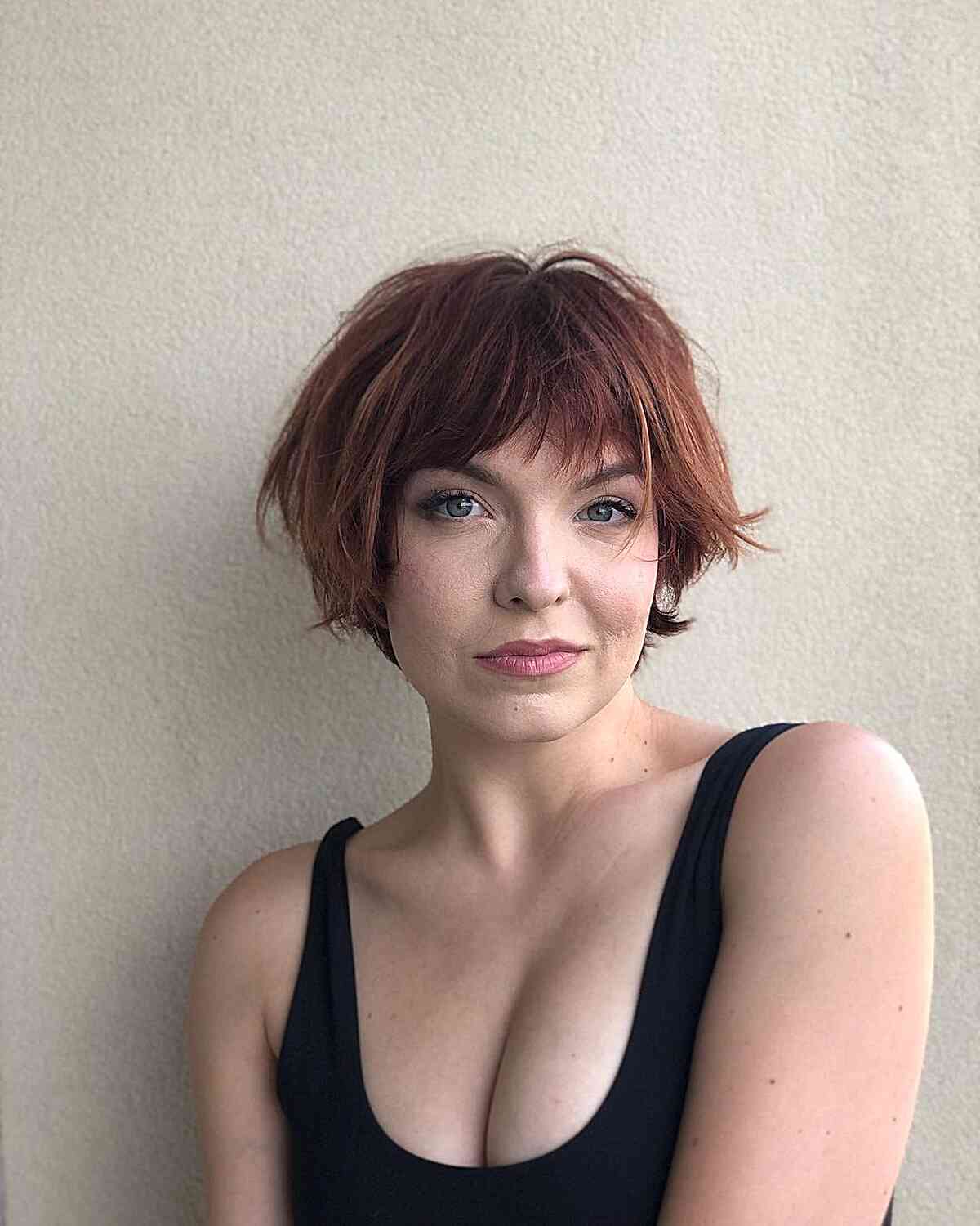 Chic Shorter Choppy French Bob