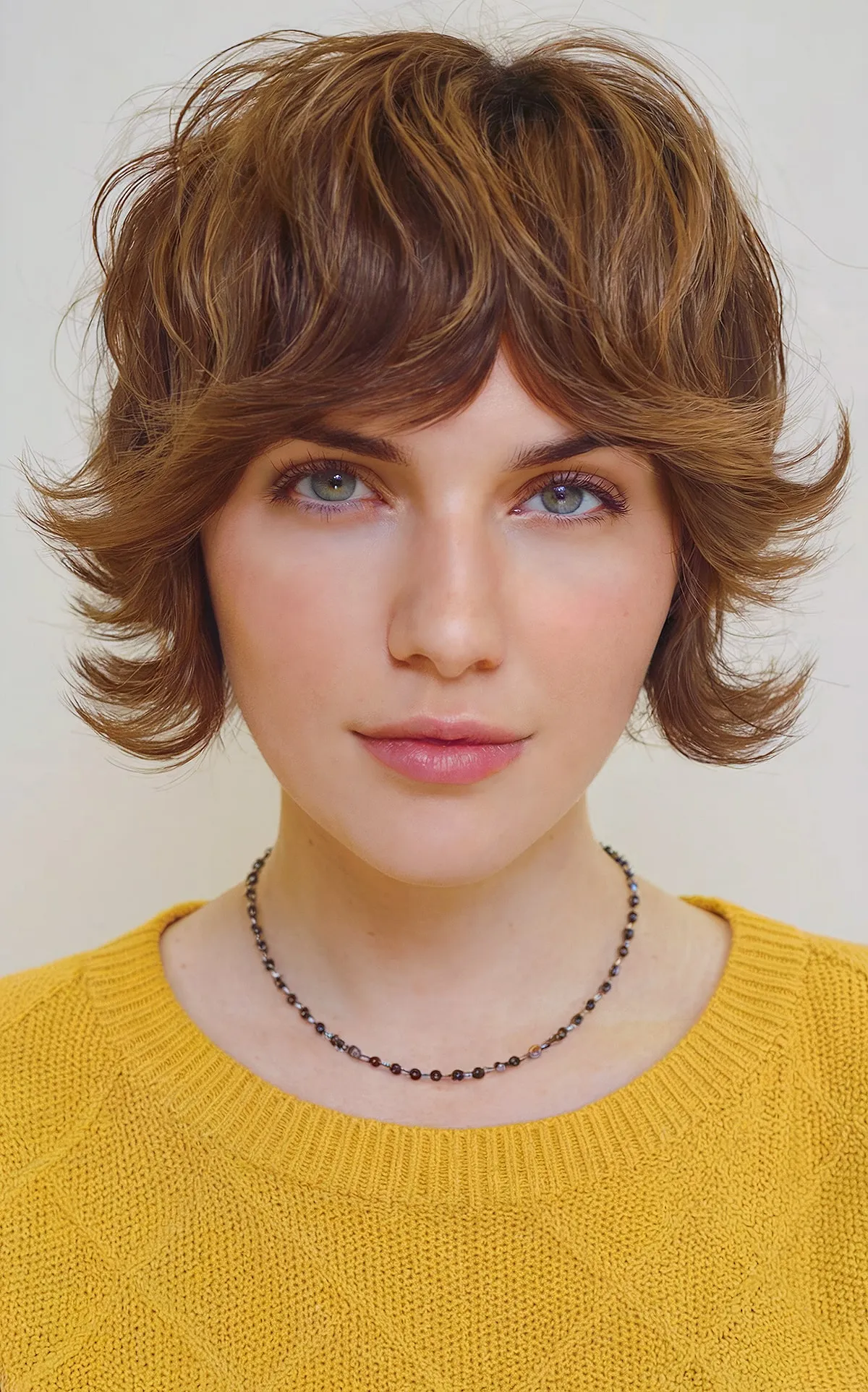 Chic short shaggy bob