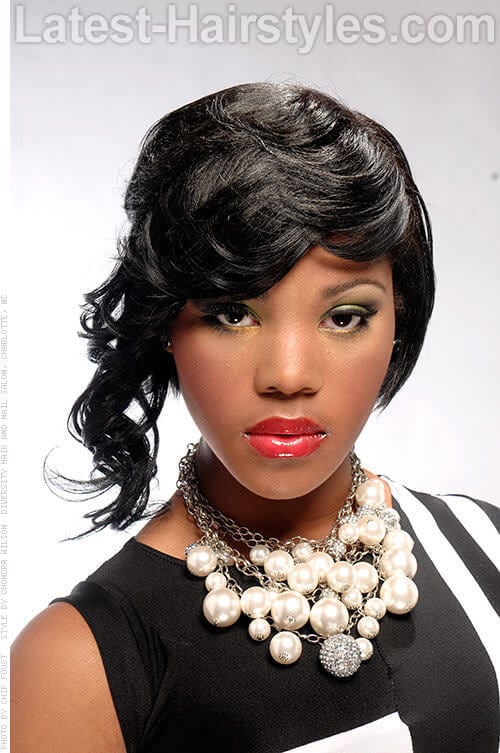 Chic Side Cut Weave Hairstyles