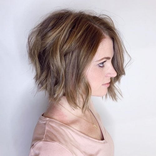 Chic Textured Style for Short Wavy Hair