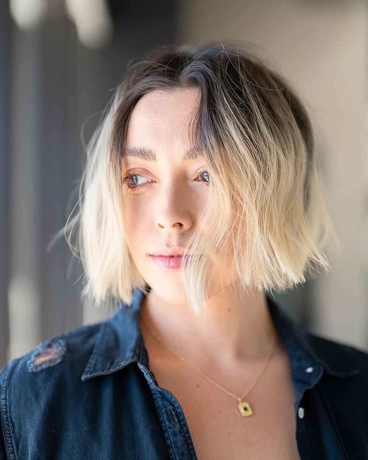 Chic Tousled Bob Hairstyle