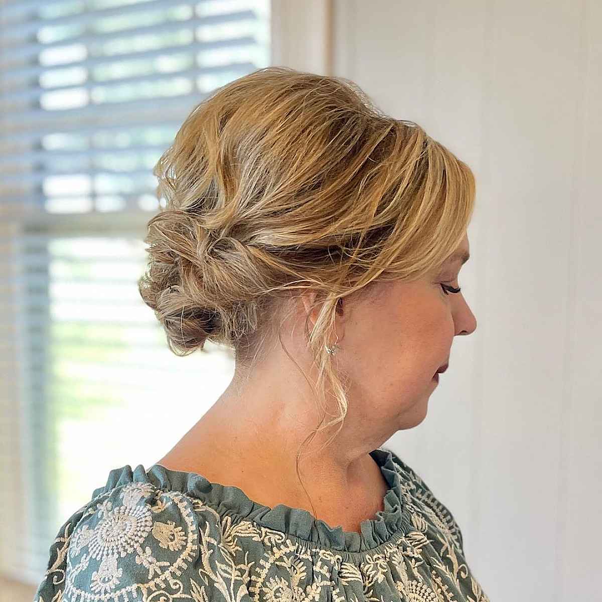 Chic updo for mature women