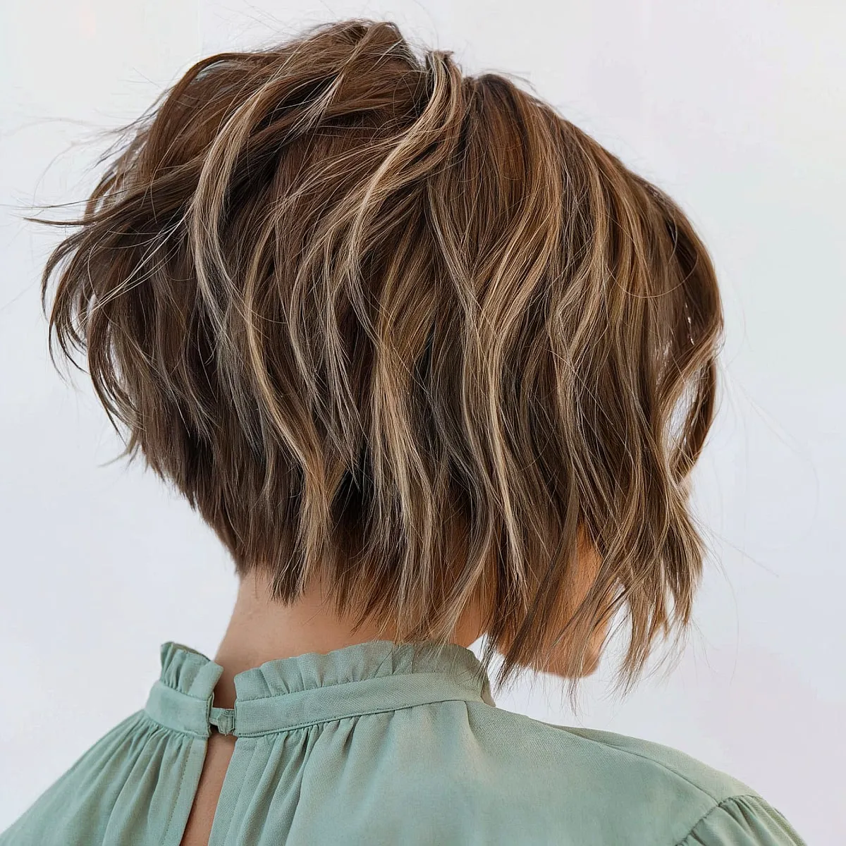 Chic Very Short Chin-Length A-line Cut with Textured Razored Layers