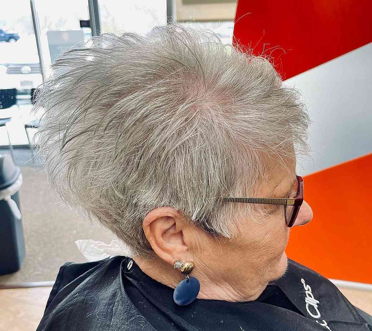 Chic Very Short Razored Cut for Fine Hair for Ladies Over 60
