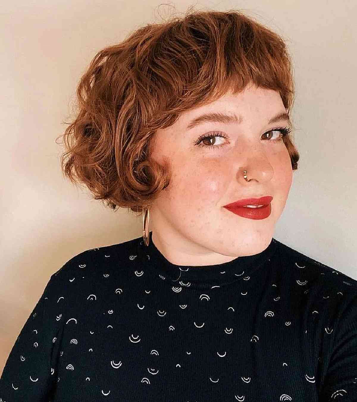 Chic Wavy French Bob