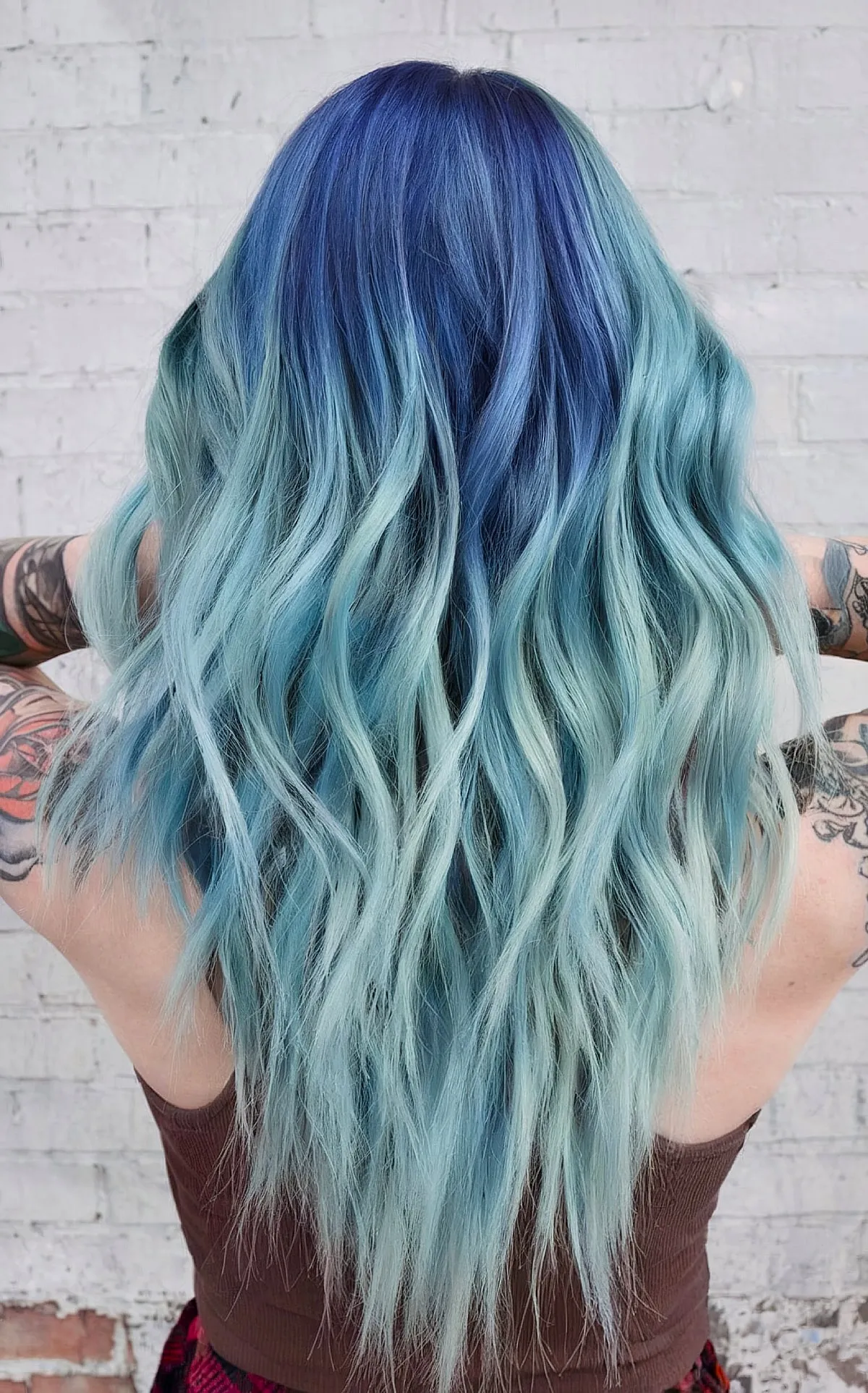 Chilly Azure with Touches of Soft Lavender