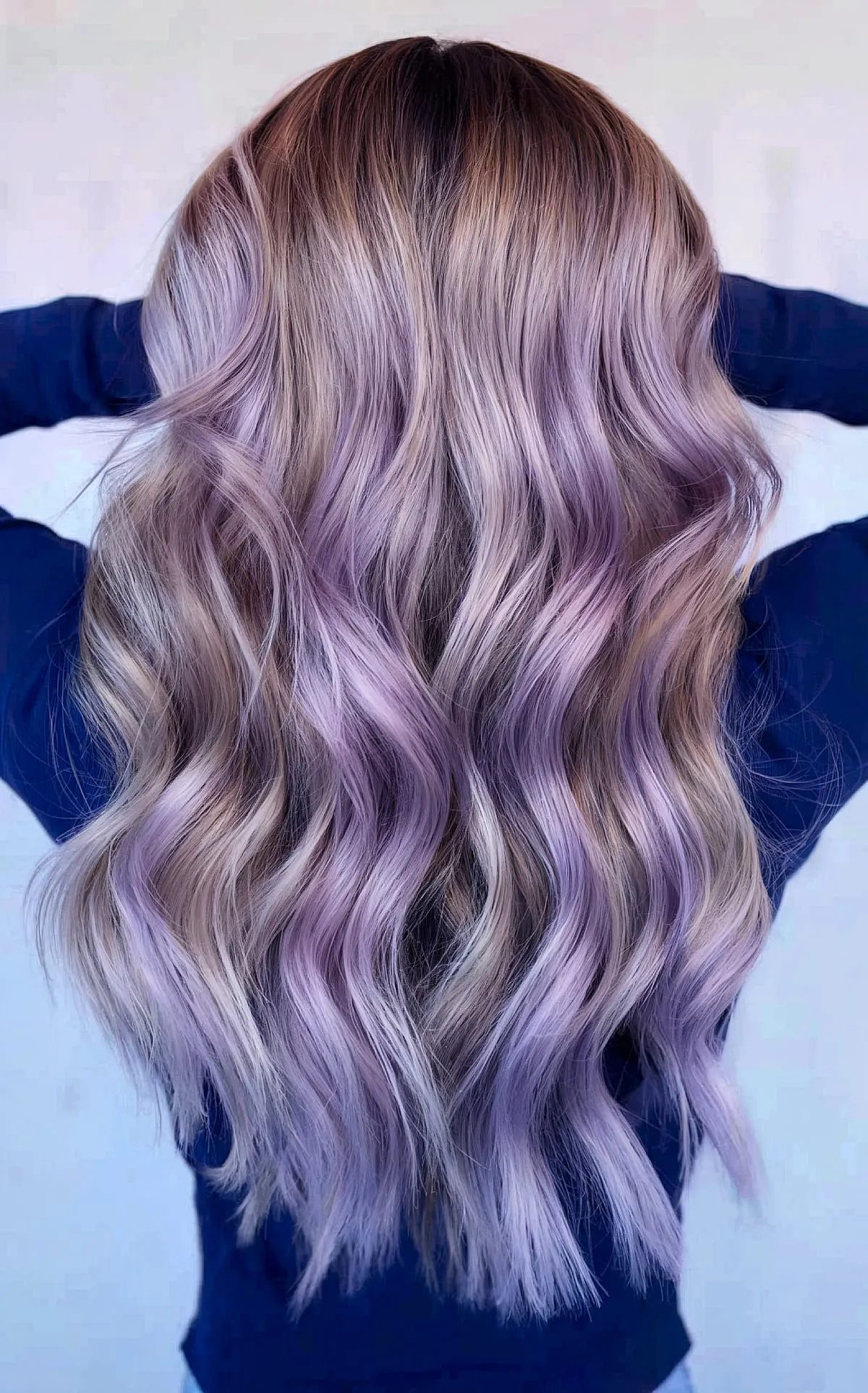 Chilly Lavender and Beige Blonde Winter Hair Colors