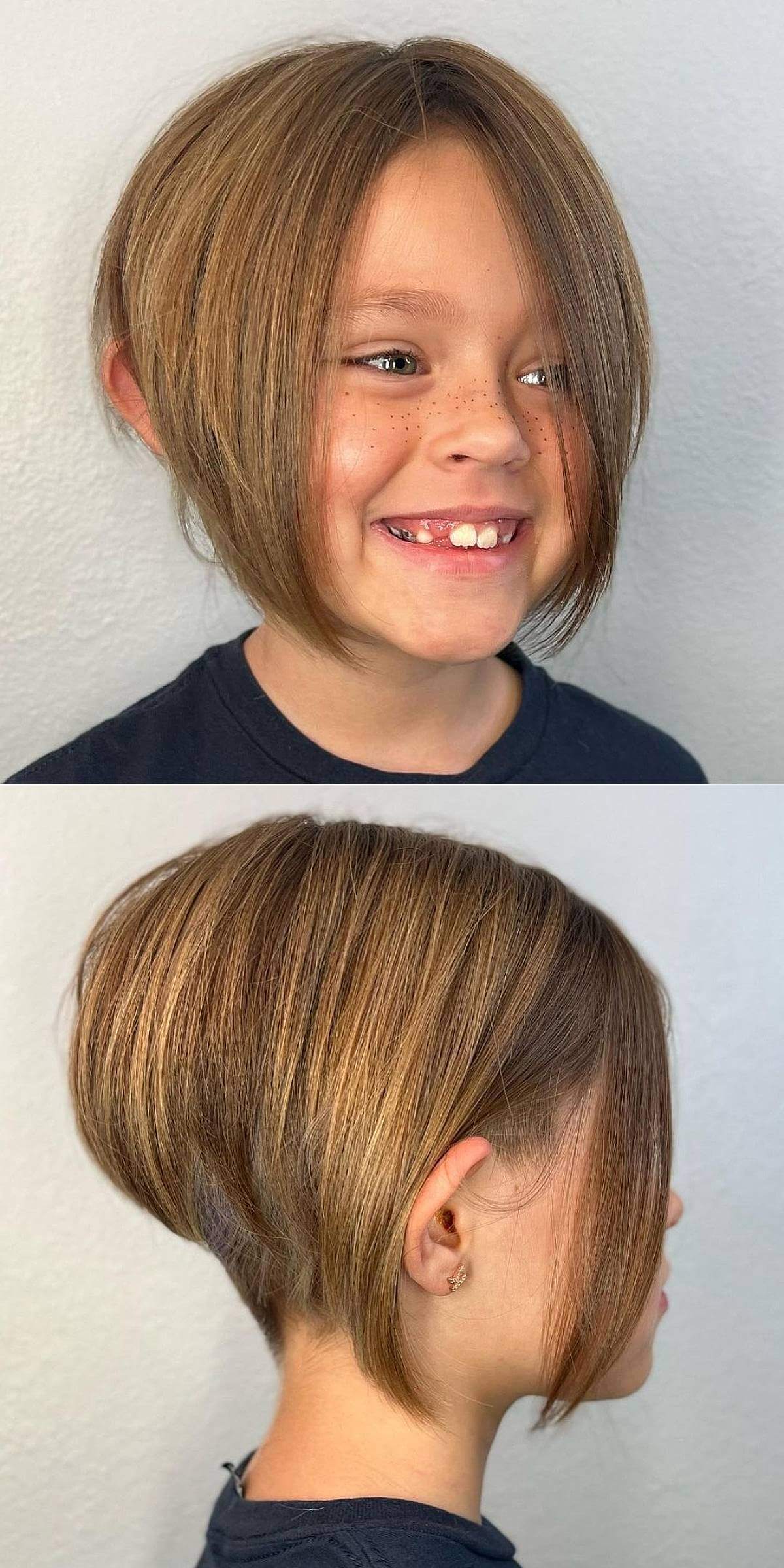 Chin-Length Bob Featuring a Center Part
