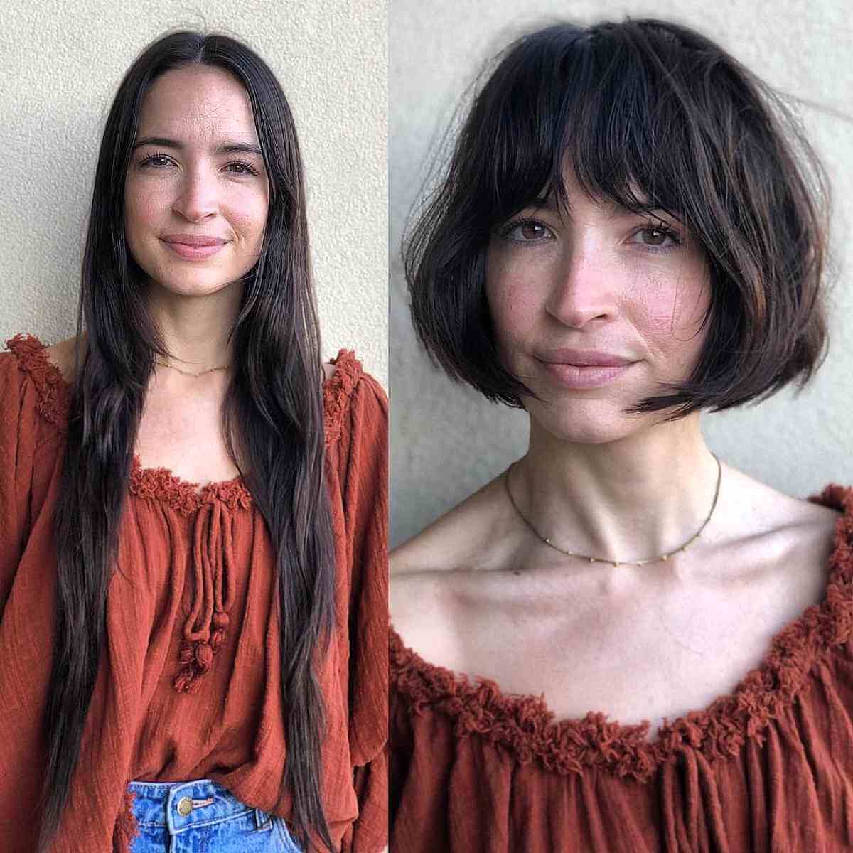 Chin-Length French Bob for Angular Faces