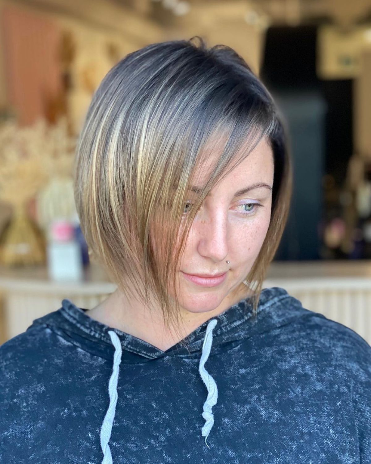 Chin-Length Round Bob for Smooth, Fine Hair