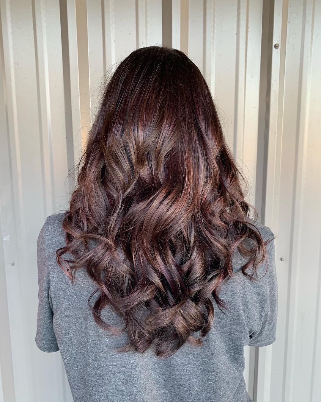 Chocolate and Plum Balayage Style