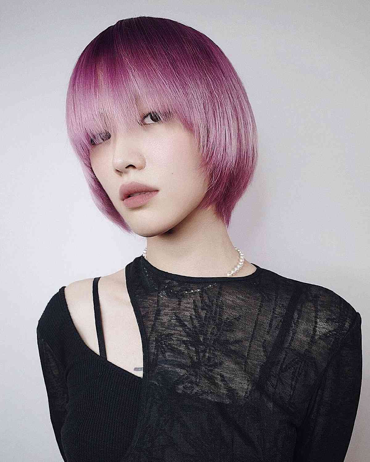 Choppy Bob at Jaw Length for Fine Hair
