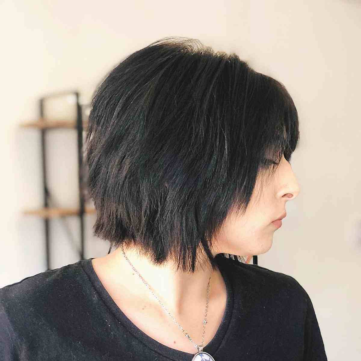 Choppy Bob for Thick Hair at Short Length