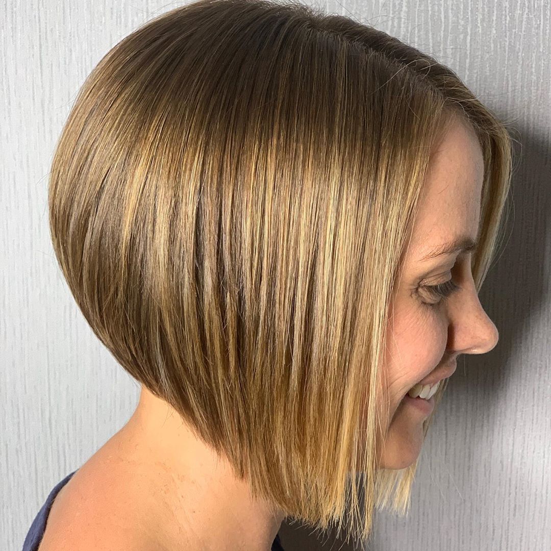 choppy inverted bob for sleek hair
