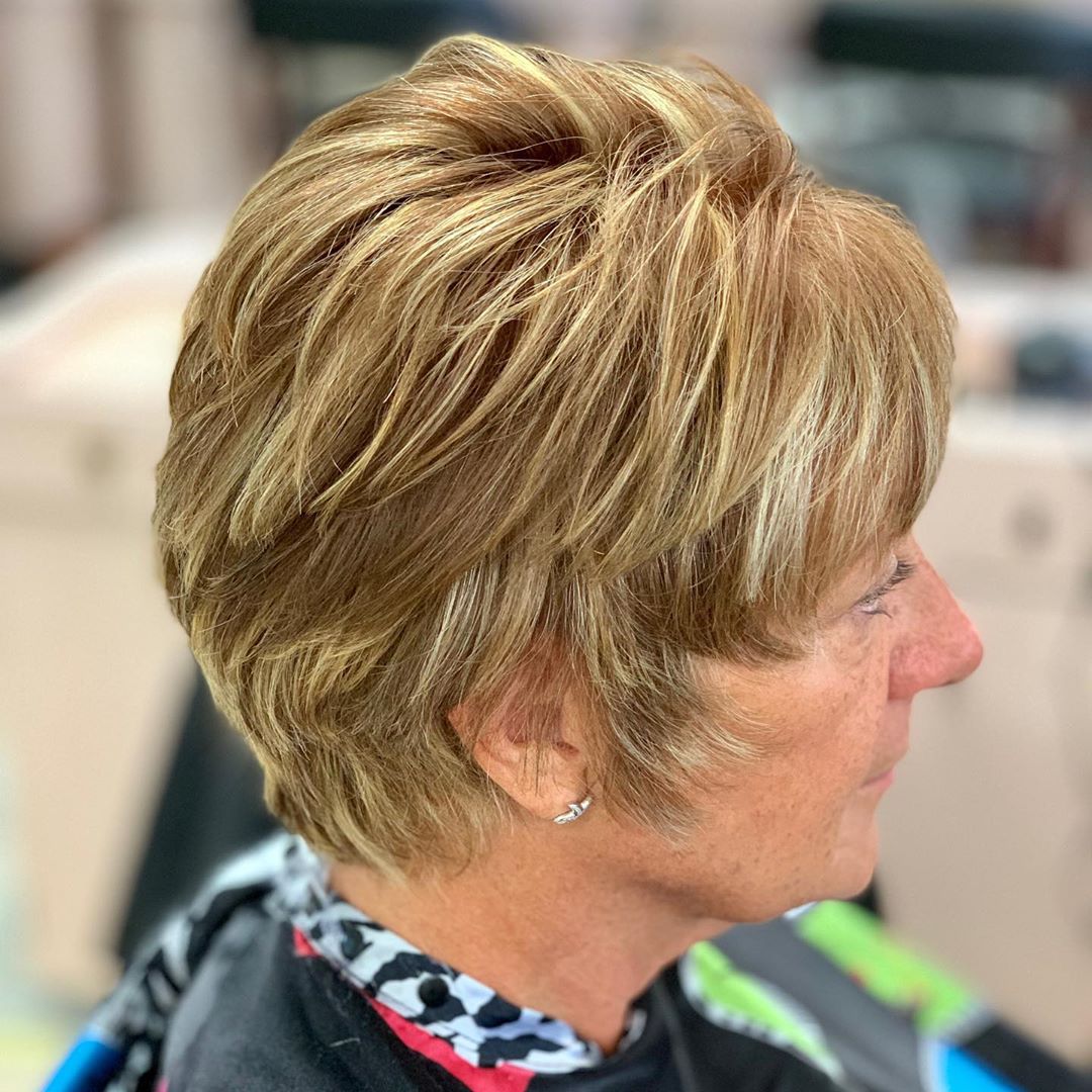 Choppy Layers for Thinning Hair