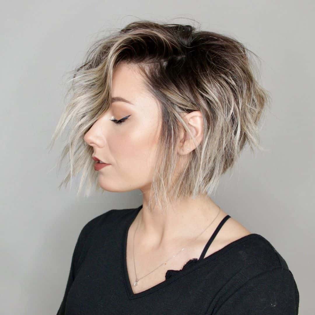 Choppy Short Hairstyle for Fine Hair