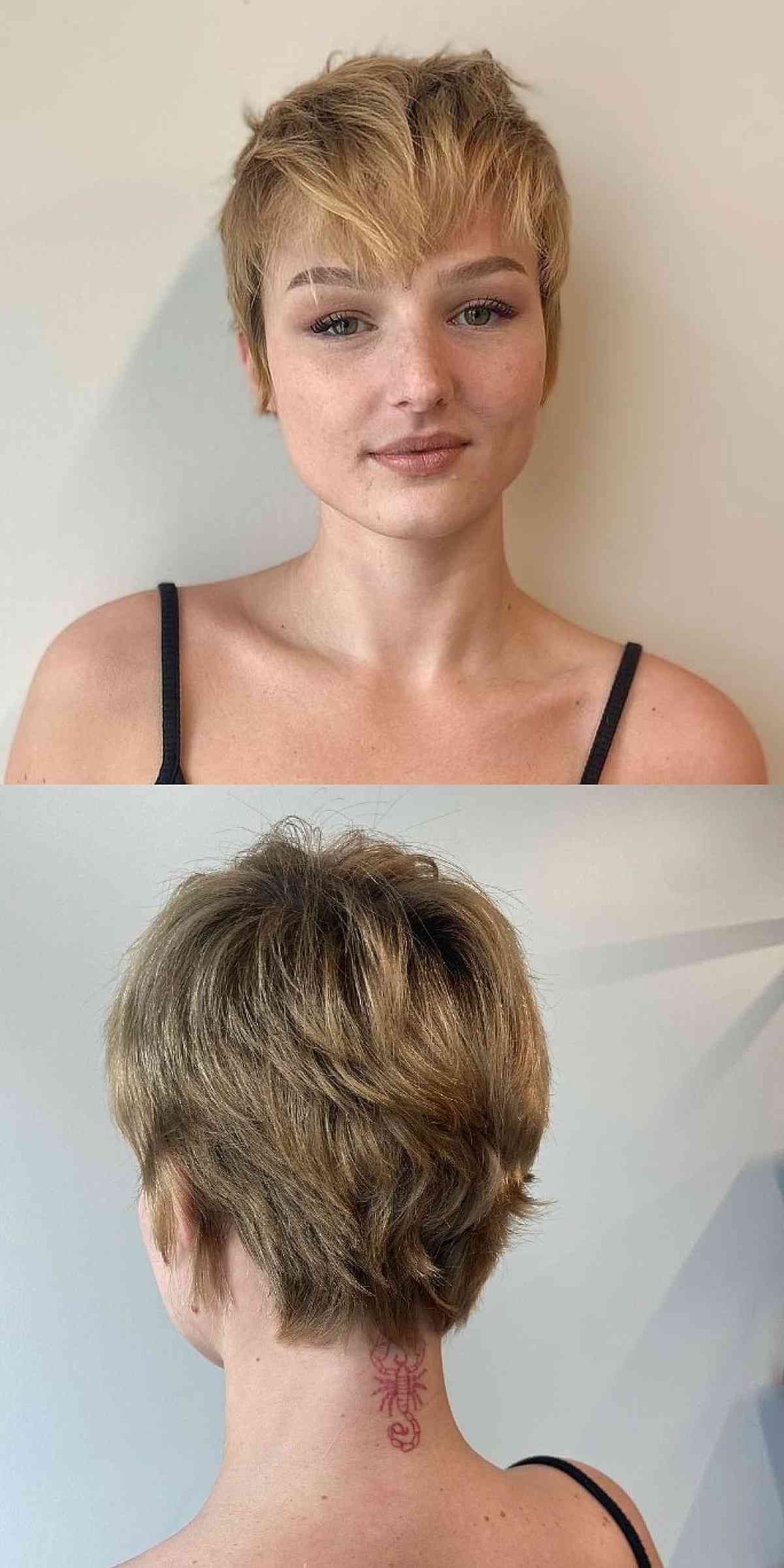 Choppy Textured Pixie with Fringe