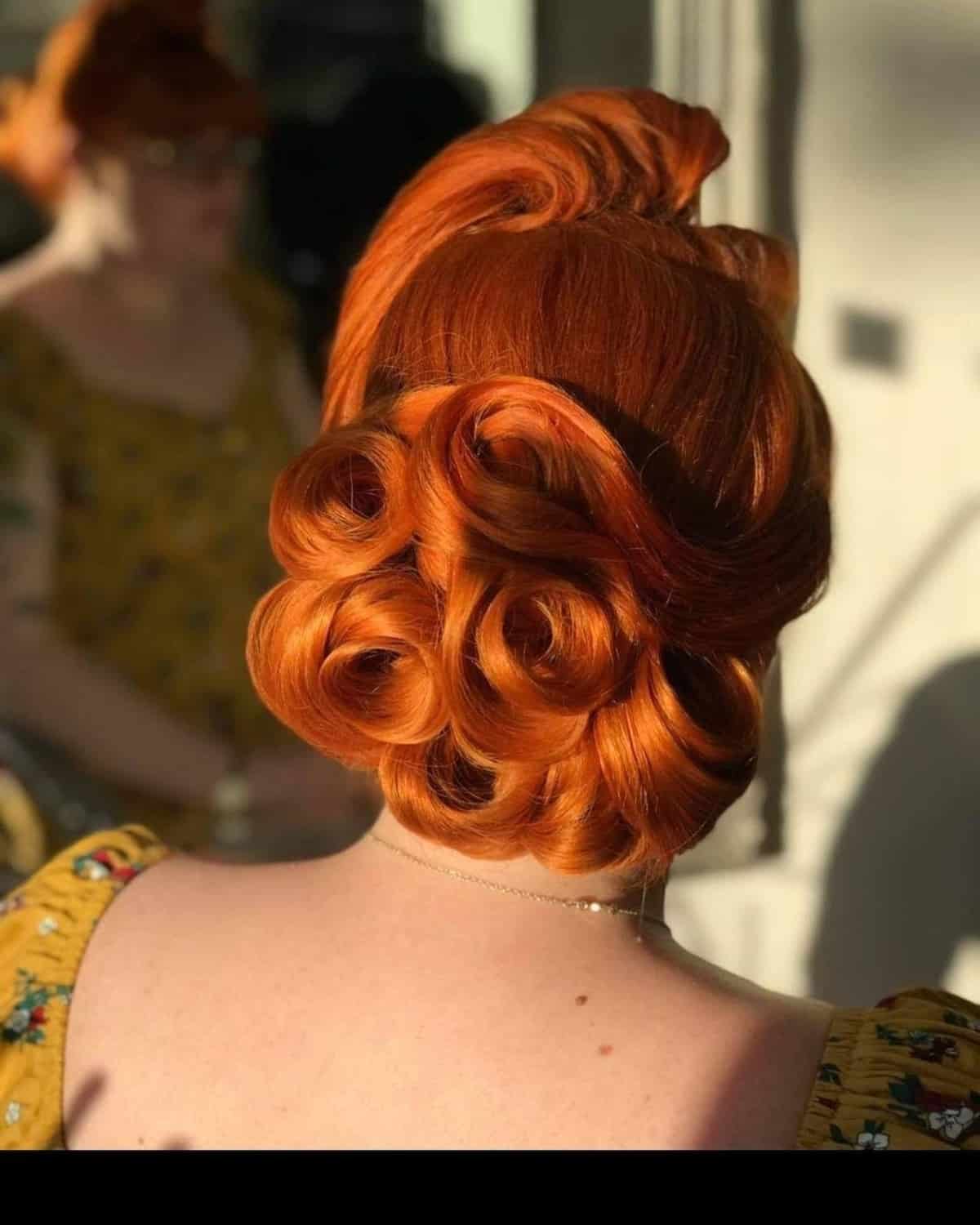 Classic rosettes updo