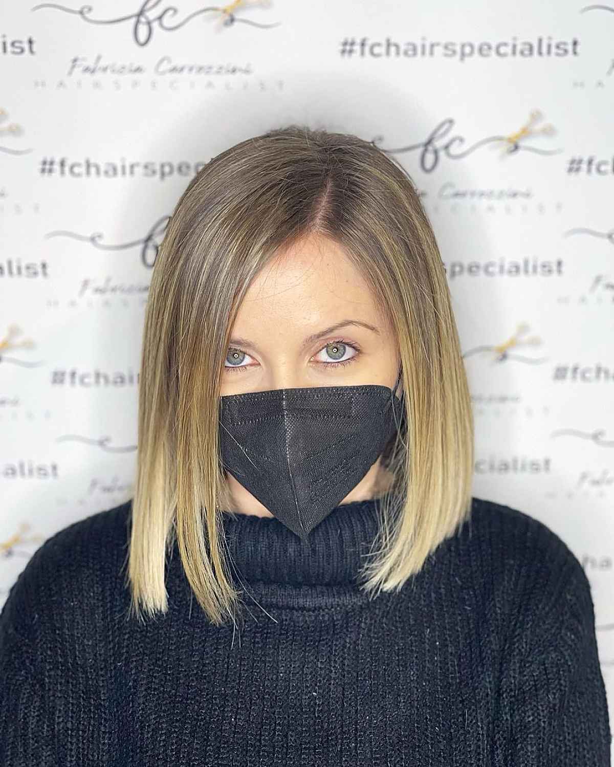 Collarbone-Length Straight Bob