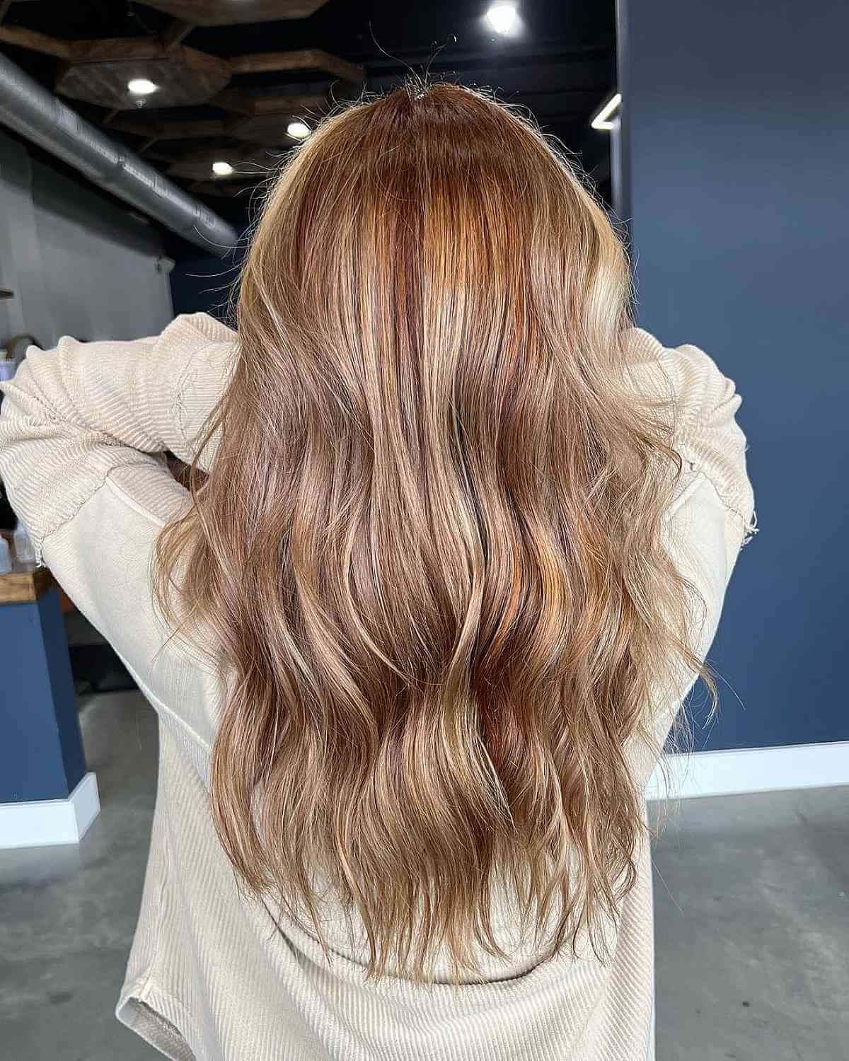 Complete Strawberry Blonde Highlights Featuring Money Pieces