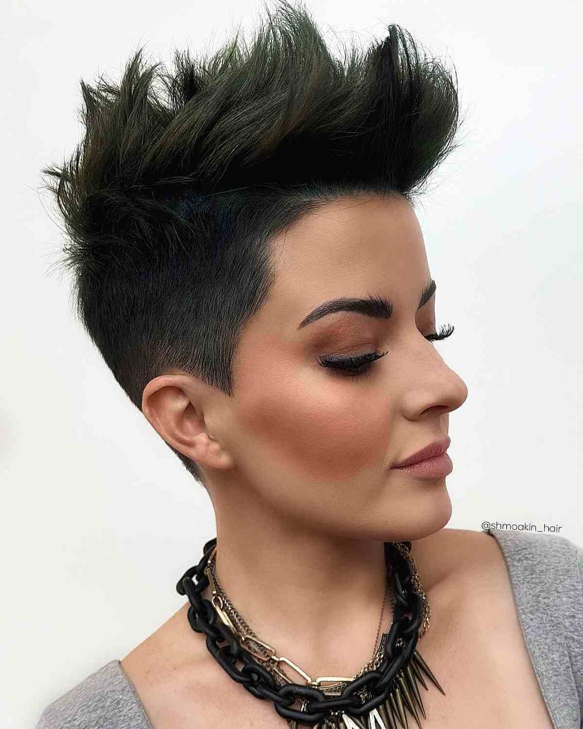 Conquer gravity textured blown updo rocker chick bohemian chic hairstyle