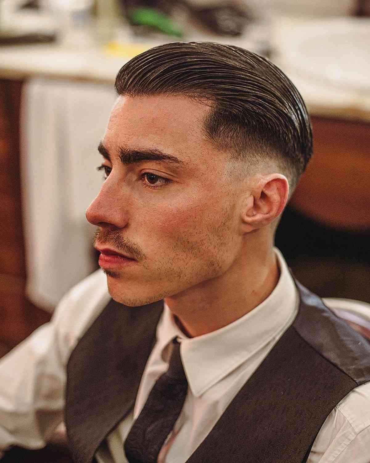 Contemporary Comb Over Pomp for Men