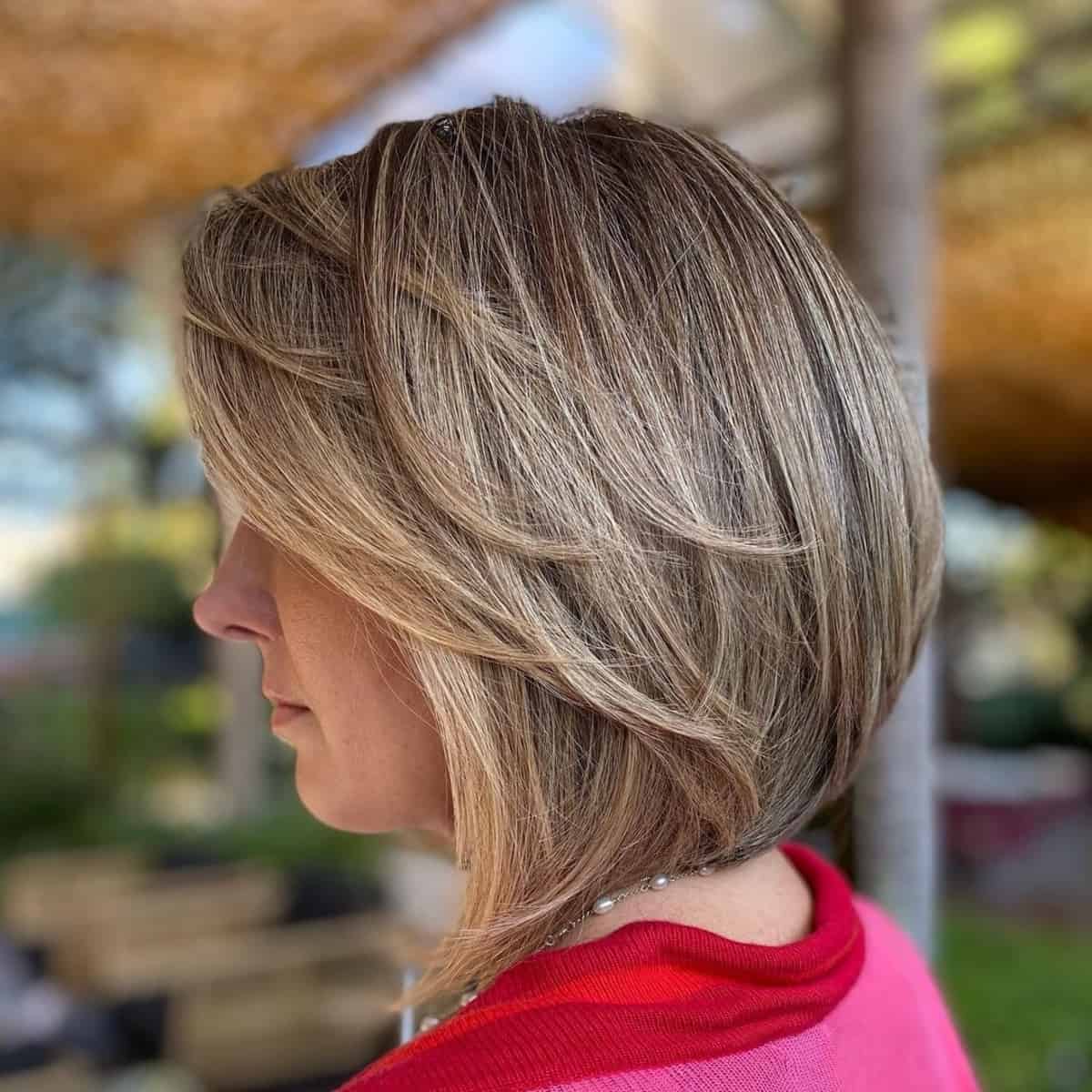 Chic inverted bob with layers