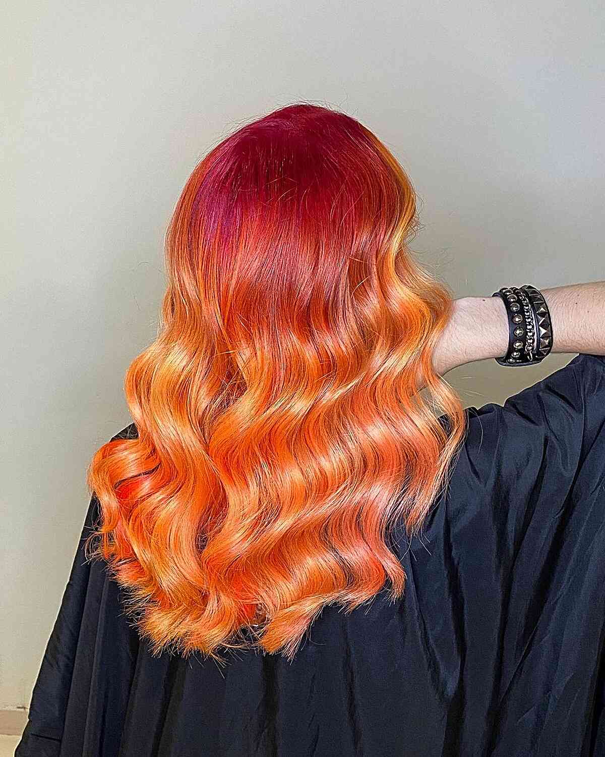 vibrant ombre hair color