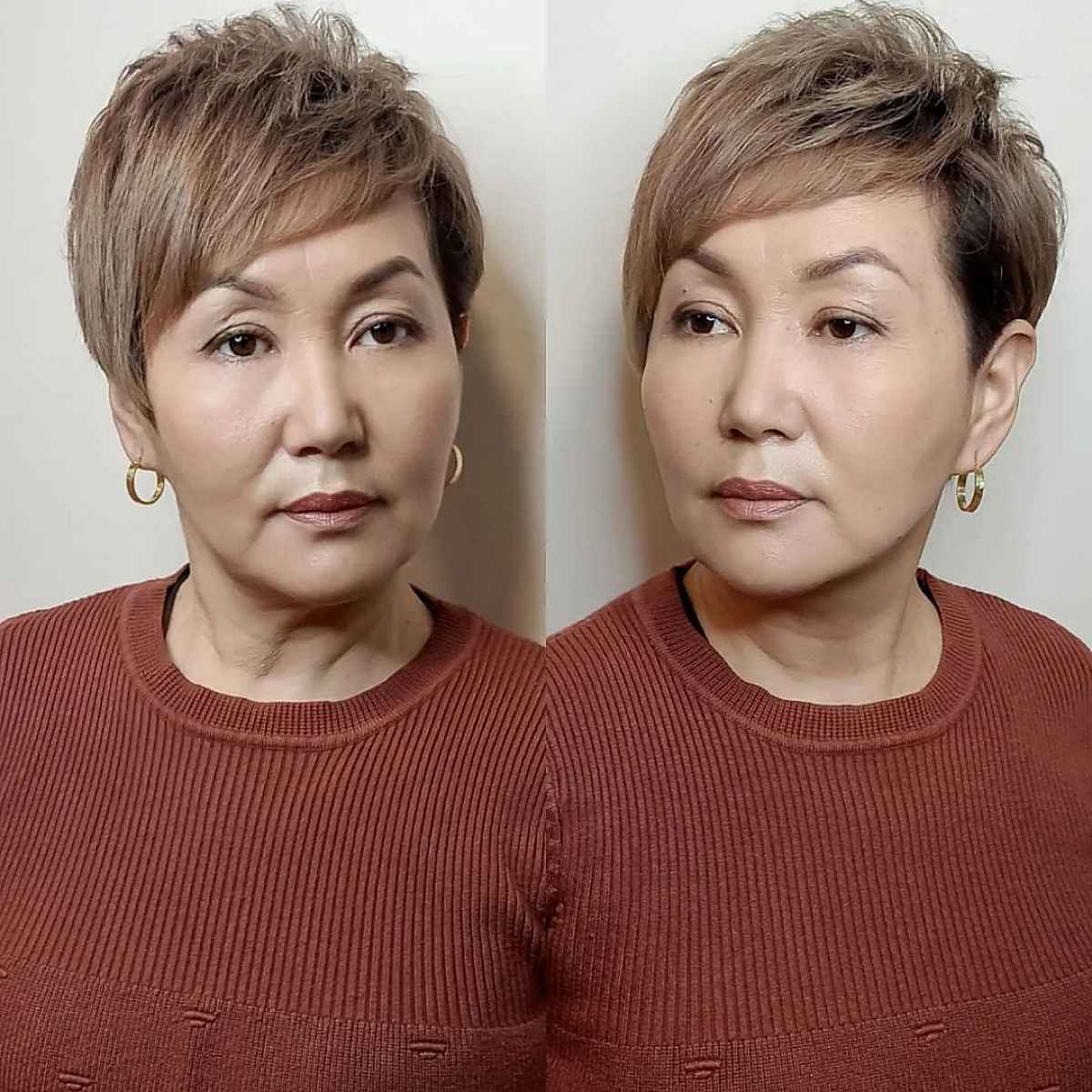 Crown Layered Pixie for Fine Hair